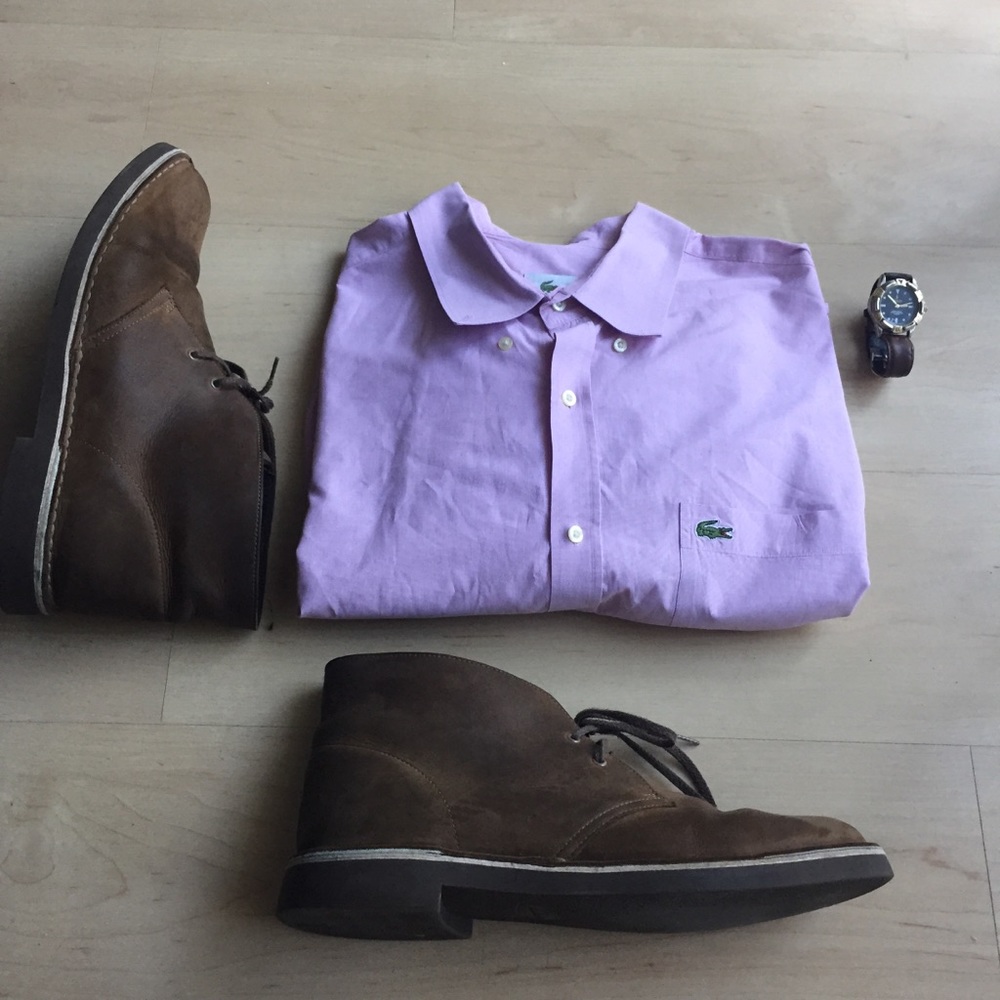 Men’s Lacoste XLT Pink buttons up